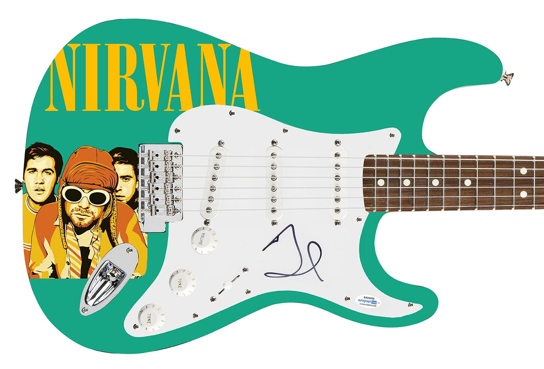 Nirvana  Dave Grohl Autographed Signed Custom Photo Graphics Guitar ACOA