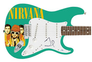 Nirvana  Dave Grohl Autographed Signed Custom Photo Graphics Guitar ACOA