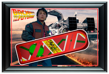 Load image into Gallery viewer, Back To The Future 24x36 Michael J Fox Signed Framed Hoverboard Display
