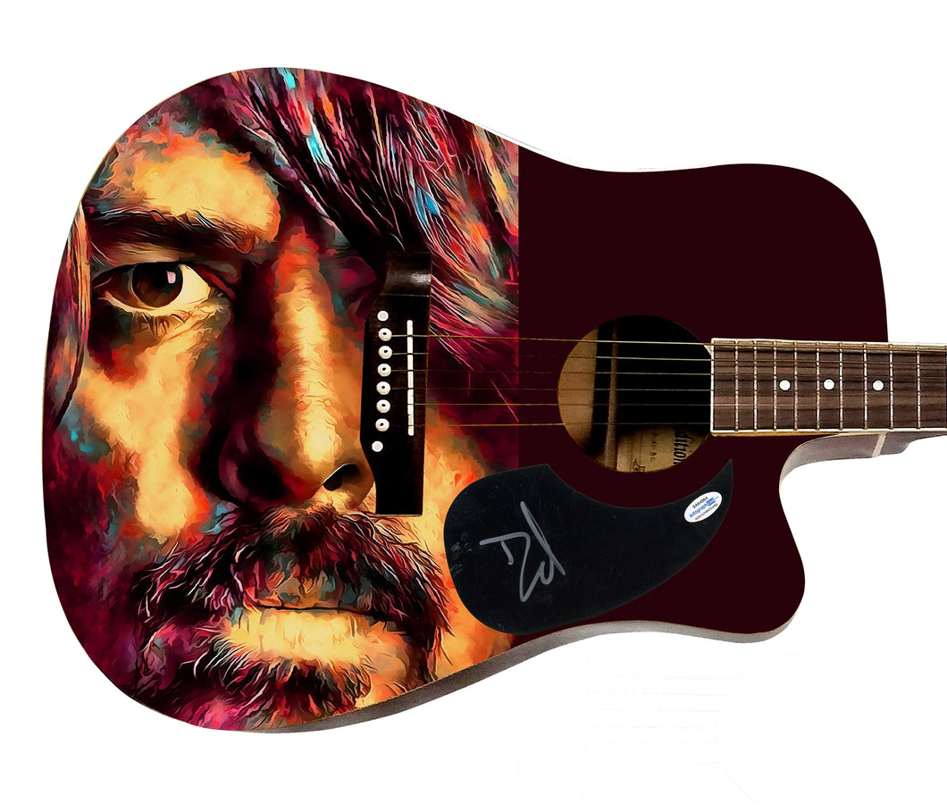 Dave Grohl Autographed Signed Acoustic Graphics Guitar ACOA