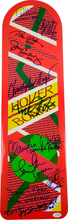 Load image into Gallery viewer, Back To The Future 24x36 Cast x12 Michael J Fox Signed Framed Hoverboard Display
