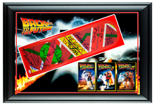 Load image into Gallery viewer, Back To The Future 24x36 Cast x12 Michael J Fox Signed Framed Hoverboard Display
