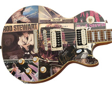 Load image into Gallery viewer, Rod Stewart Autographed Album Collage Custom Graphics Guitar
