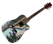 Load image into Gallery viewer, Jonas Brothers Happiness Begins Autographed Custom Photo Graphics Guitar ACOA
