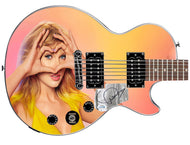 Taylor Swift Autographed Gibson Epiphone Les Paul Photo Graphics Guitar ACOA