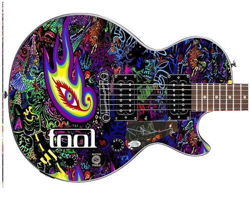 Tool Maynard James Keenan Signed Gibson Epiphone Les Paul Graphics Guitar ACOA