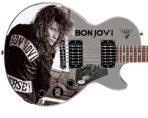 Jon Bon Jovi Autographed Signed Gibson Epiphone Les Paul Graphics Guitar ACOA