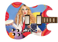 Katy Perry Smile Autographed Signed Custom Photo Graphics Guitar ACOA