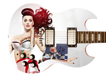 Load image into Gallery viewer, Katy Perry Smile Autographed Signed Custom Photo Graphics Guitar ACOA
