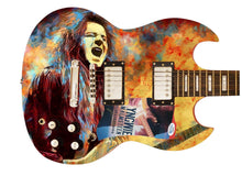 Load image into Gallery viewer, Yngwie Malmsteen Blue Lightning Autographed Custom Photo Graphics Guitar ACOA
