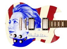 Load image into Gallery viewer, Hillary Clinton Autographed Signed Custom Photo Graphics Guitar ACOA
