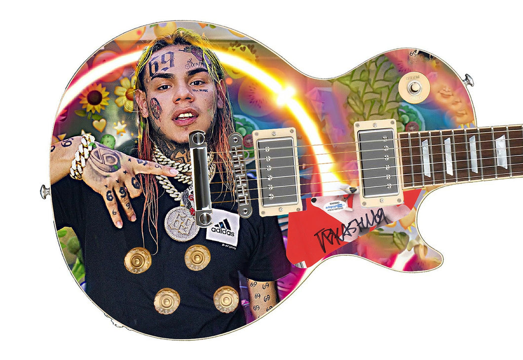 Tekashi69 Autographed Signed Custom Photo Graphics Guitar ACOA