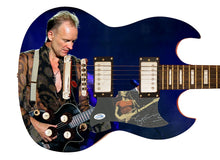 Load image into Gallery viewer, Sting Autographed Signed Custom Photo Graphics Guitar
