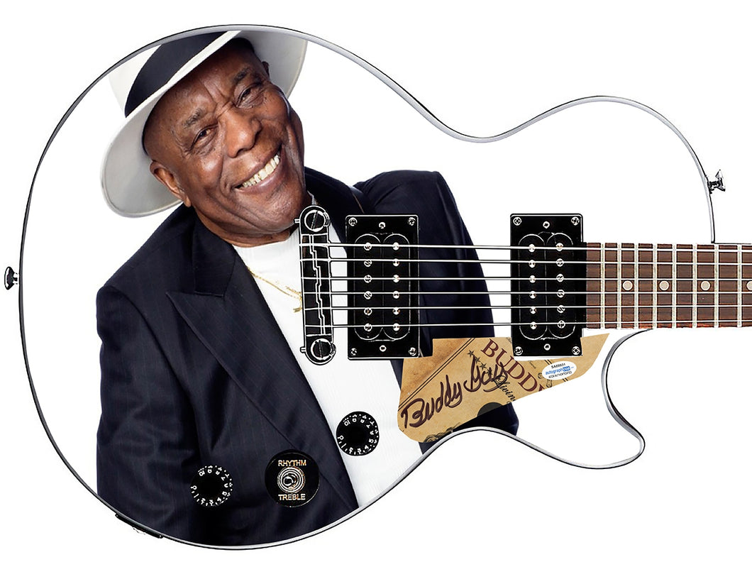 Buddy Guy Autographed Gibson Epiphone Les Paul Photo Graphics Guitar