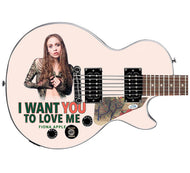 Fionna Apple Autographed Gibson Epiphone Les Paul Photo Graphics Guitar ACOA