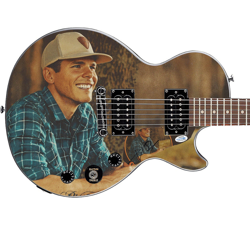 Granger Smith Autographed Gibson Epiphone Les Paul Photo Graphics Guitar ACOA