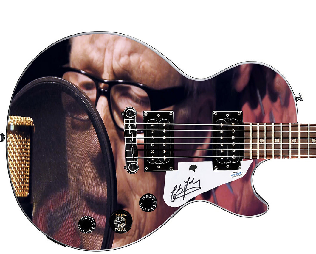 Chris Farlowe Autographed Gibson Epiphone Les Paul Photo Graphics Guitar ACOA