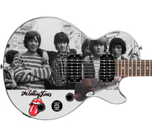 Load image into Gallery viewer, Bill Wyman Signed Rolling Stones Epiphone Les Paul Photo Graphics Guitar ACOA
