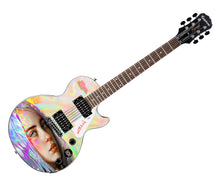 Load image into Gallery viewer, Billie Eilish Autographed Gibson Epiphone Les Paul Photo Graphics Guitar ACOA
