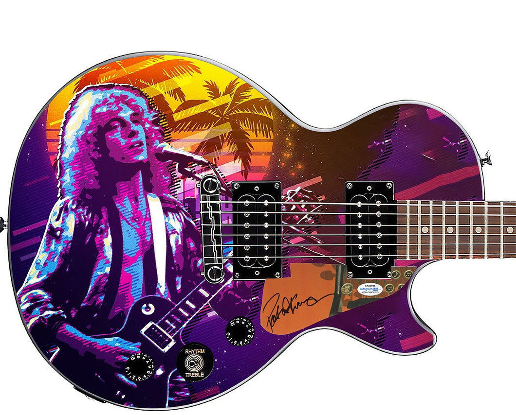 Peter Frampton Signed Gibson Epiphone Les Paul Photo Graphics Guitar ACOA