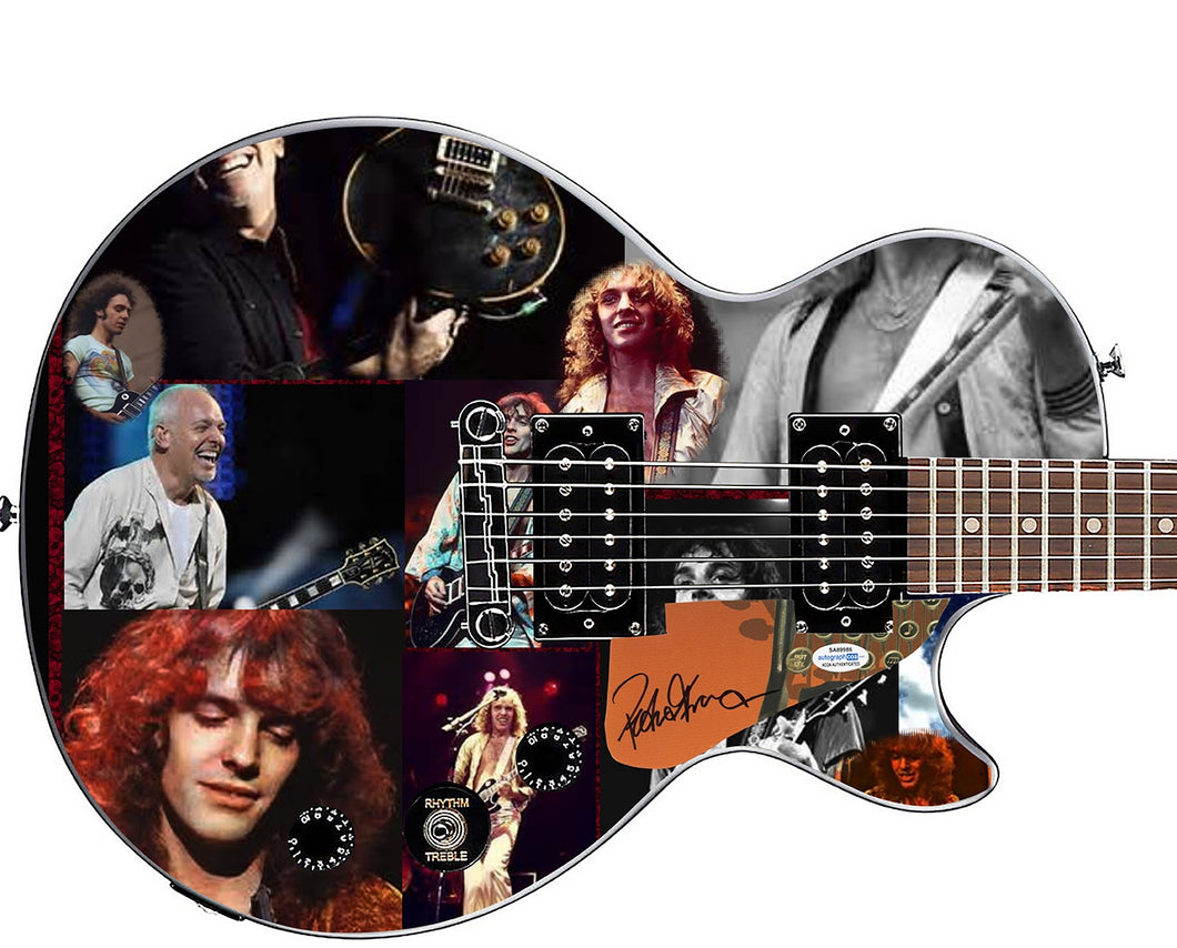 Peter Frampton Signed Gibson Epiphone Les Paul Photo Graphics Guitar ACOA