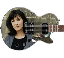 Load image into Gallery viewer, Polly Samson Autographed Gibson Epiphone Les Paul Photo Graphics Guitar ACOA
