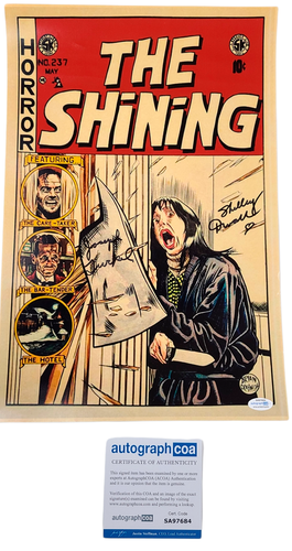 Shelley Duvall Joe Turkel Signed RARE The Shining 12x18 Comic Photo Poster