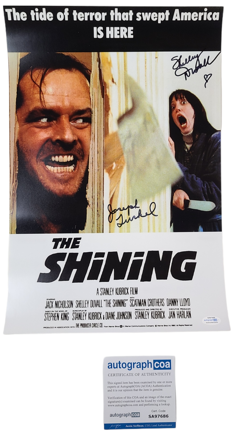 Shelley Duvall Joe Turkel Signed The Shining 12x18 Photo Poster