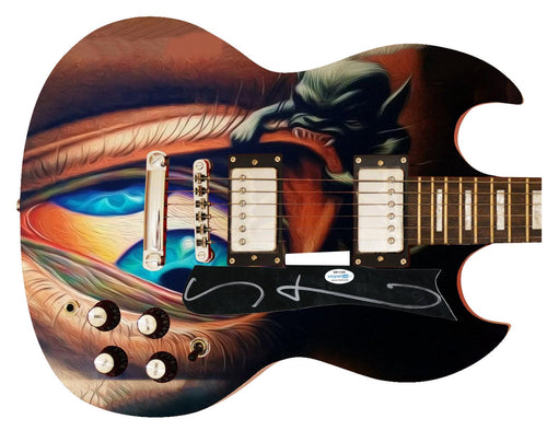 Tool Maynard James Keenan Autographed Custom Graphics Guitar