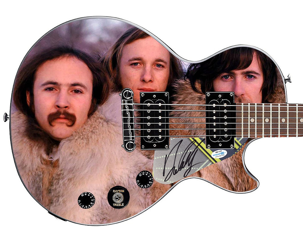 David Crosby Stills Nash Autographed Custom Graphics Gibson Epiphone Guitar