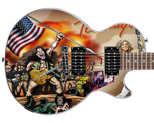 Load image into Gallery viewer, Ted Nugent USA Flag Autographed Custom Graphics Gibson Epiphone Guitar
