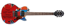 Load image into Gallery viewer, The Red Hot Chili Peppers Chad Smith Autographed Graphics Gibson Epiphone Guitar ACOA JSA
