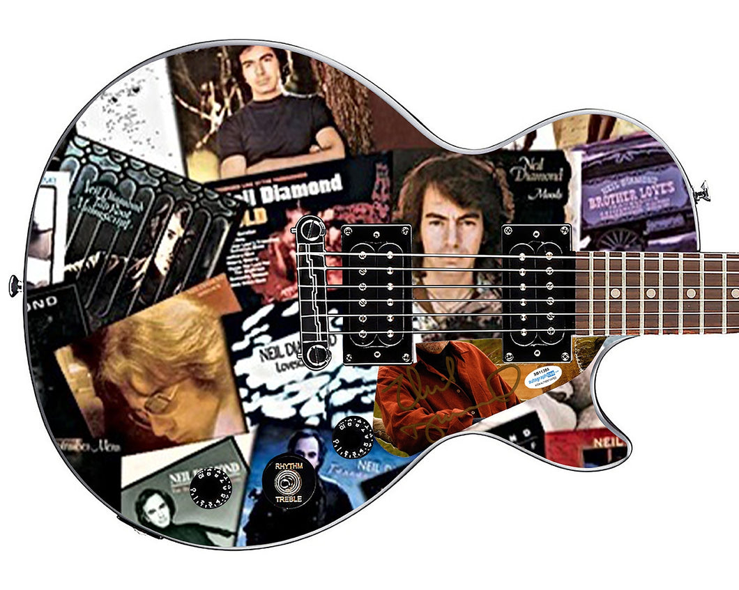 Neil Diamond Album LP CD Autographed Custom Graphics Gibson Epiphone Guitar