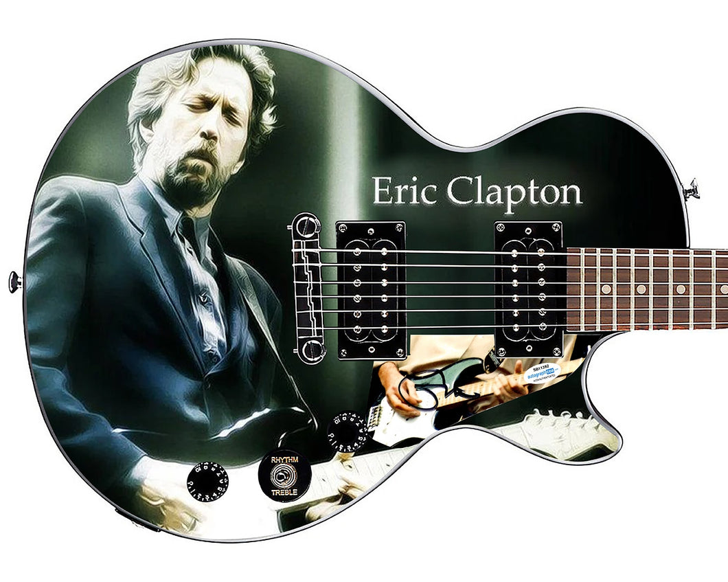 Eric Clapton Slowhand Autographed Custom Graphics Gibson Epiphone Guitar