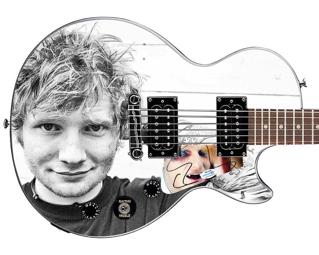Ed Sheeran Autographed Custom Graphics Gibson Epiphone Guitar