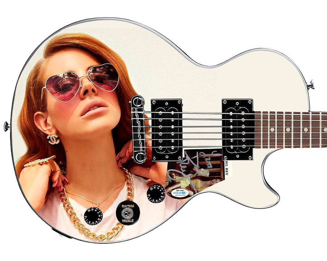 Lana Del Rey Autographed Custom Graphics Gibson Epiphone Guitar