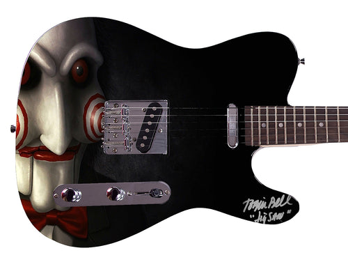 Tobin Bell Saw Jigsaw Movie Autographed Custom Graphics Guitar