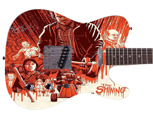 Shelley Duvall The Shining Movie Autographed Custom Graphics Guitar