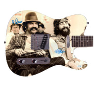 Cheech And Chong Up In Smoke Still Smoking Graphics Photo Poster Signed Guitar