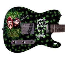 Load image into Gallery viewer, Cheech And Chong Weed 420 Best Buds Up in Smoke Graphics Photo Signed Guitar

