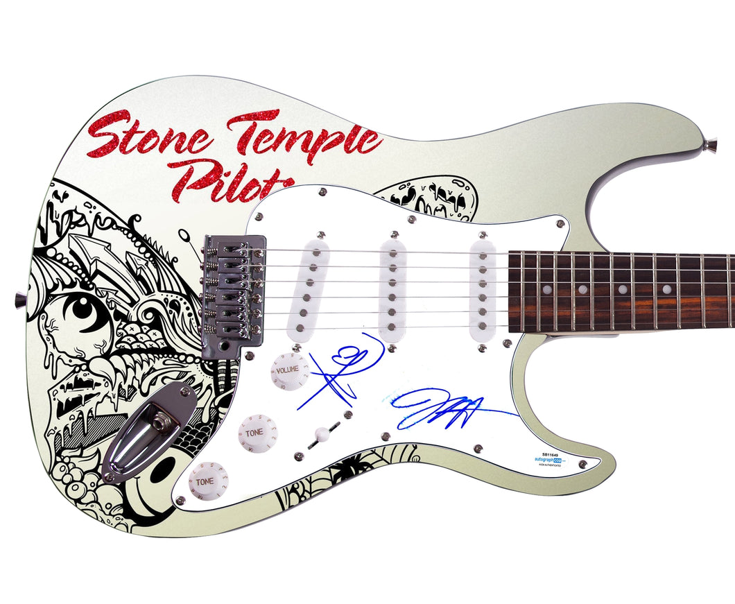 Stone Temple Pilots Autographed Signed Custom Graphics Guitar
