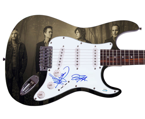 Stone Temple Pilots Autographed Signed Custom Graphics Guitar