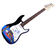 Load image into Gallery viewer, Journey Deen Castronovo Jonathan Cain Autographed Signed Custom Graphics Guitar
