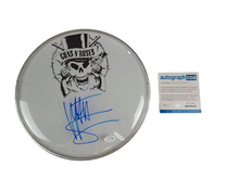 Load image into Gallery viewer, Guns N Roses Matt Sorum Signed Custom Framed Drum Head Drumhead Display ACOA
