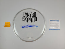 Load image into Gallery viewer, Lynyrd Skynyrd Michael Cartellone Signed Custom Framed Drum Head Display ACOA
