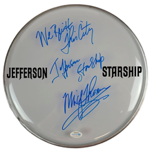 Load image into Gallery viewer, Jefferson Starship Mickey Thomas Signed 12 Inch Clear Drum Head Drumhead ACOA
