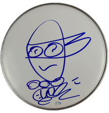 Load image into Gallery viewer, Vanilla Ice Teenage Mutant Ninja Turtles Sketch Signed 10 Inch Drum Head ACOA
