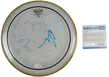 Load image into Gallery viewer, Jane&#39;s Addiction Autographed Concert Used 12 Inch Drum Head Drumhead
