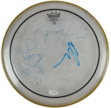 Load image into Gallery viewer, Jane&#39;s Addiction Autographed Concert Used 12 Inch Drum Head Drumhead ACOA
