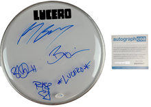 Load image into Gallery viewer, Lucero Autographed Singed 12 Inch Clear Drumhead Drum Head
